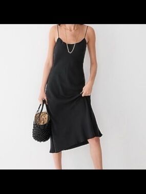 J. Crew Gwyneth Cupro blend slip dreas